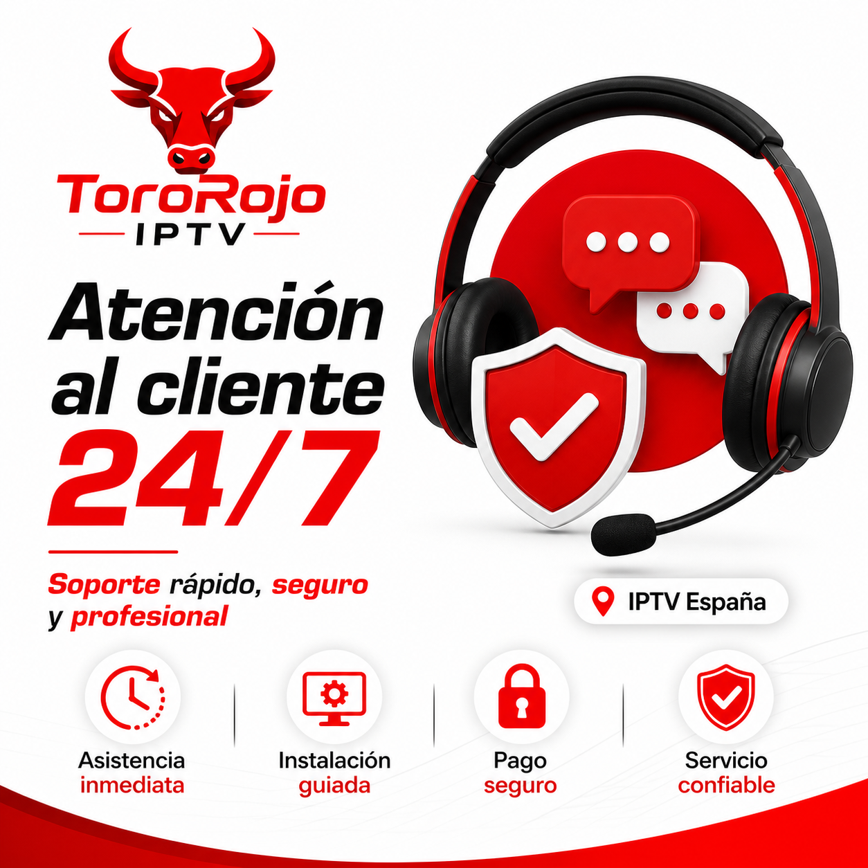 Soporte técnico IPTV España 24/7 por WhatsApp